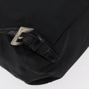 PRADA Backpack Nylon Leather Black Silver Auth 175358-16
