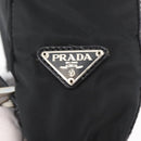 PRADA Backpack Nylon Leather Black Silver Auth 175358-17
