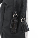 PRADA Backpack Nylon Leather Black Silver Auth 175358-10