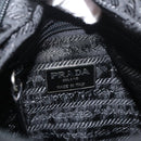 PRADA Backpack Nylon Leather Black Silver Auth 175358-18