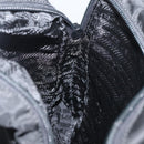 PRADA Backpack Nylon Leather Black Silver Auth 175358-19