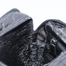PRADA Backpack Nylon Leather Black Silver Auth 175358-20