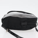 PRADA Backpack Nylon Leather Black Silver Auth 175358-3