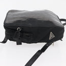 PRADA Backpack Nylon Leather Black Silver Auth 175358-4