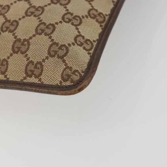 GUCCI GG Canvas Shoulder Bag Beige Silver 27639 Auth 175360