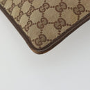 GUCCI GG Canvas Shoulder Bag Beige Silver 27639 Auth 175360-15