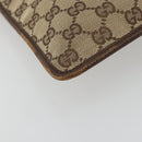 GUCCI GG Canvas Shoulder Bag Beige Silver 27639 Auth 175360-9