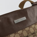 GUCCI GG Canvas Shoulder Bag Beige Silver 27639 Auth 175360-17