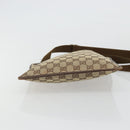 GUCCI GG Canvas Shoulder Bag Beige Silver 27639 Auth 175360-5