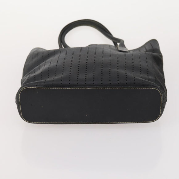 PRADA Shoulder Bag Nylon Canvas Leather 4 Set Black Beige Auth 175363