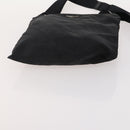 PRADA Shoulder Bag Nylon Canvas Leather 4 Set Black Beige Auth 175363-18