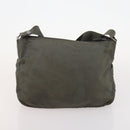 PRADA Shoulder Bag Nylon Canvas Leather 4 Set Black Beige Auth 175363-22