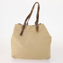 PRADA Shoulder Bag Nylon Canvas Leather 4 Set Black Beige Auth 175363-3