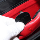 GUCCI Tragetasche Leder Schwarz Silber Original 175365-13