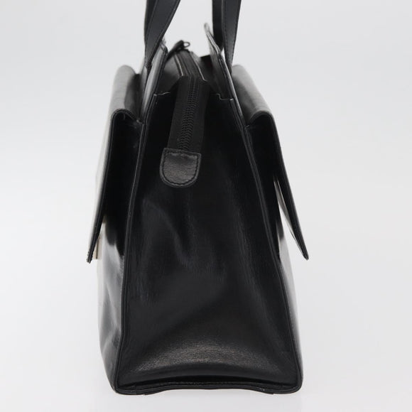 GUCCI Tragetasche Leder Schwarz Silber Original 175365