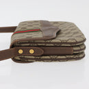 GUCCI GG Supreme Web Sherry Line Shoulder Bag PVC Beige Gold Auth 175366-4