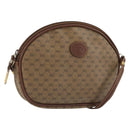 GUCCI Micro GG Supreme Shoulder Bag PVC Beige Gold Auth 175369-1