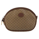 GUCCI Micro GG Supreme Shoulder Bag PVC Beige Gold Auth 175369-2