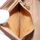 GUCCI Micro GG Supreme Shoulder Bag PVC Beige Gold Auth 175369-21