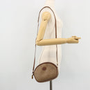 GUCCI Micro GG Supreme Shoulder Bag PVC Beige Gold Auth 175369-23