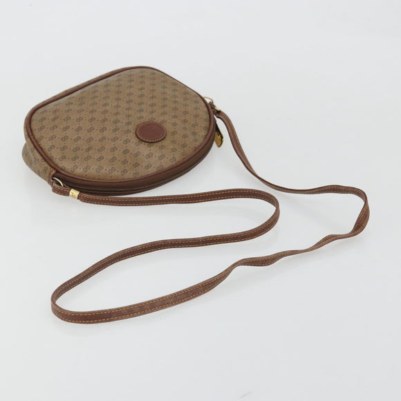 GUCCI Micro GG Supreme Shoulder Bag PVC Beige Gold Auth 175369