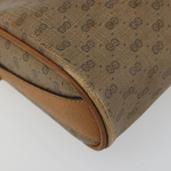 GUCCI Micro GG Supreme Web Sherry Line Bag PVC Beige Gold 89 02 018 Auth 175371