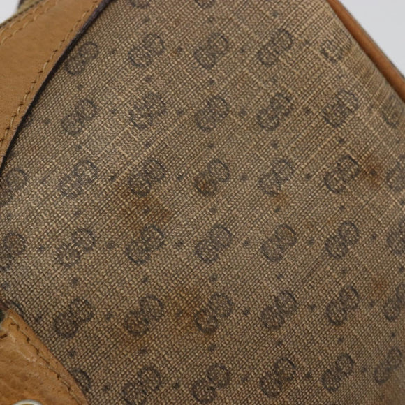 GUCCI Micro GG Supreme Web Sherry Line Bag PVC Beige Gold 89 02 018 Auth 175371