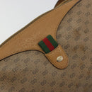 GUCCI Micro GG Supreme Web Sherry Line Bag PVC Beige Gold 89 02 018 Auth 175371-18