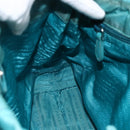 PRADA Hand Bag Nylon Light Blue Silver Auth 175374-20