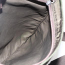 PRADA Shoulder Bag Nylon Khaki Silver Auth 175377A-20