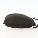 PRADA Shoulder Bag Nylon Khaki Silver Auth 175377A-4