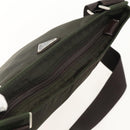 PRADA Shoulder Bag Nylon Khaki Silver Auth 175377A-6