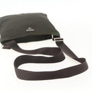 PRADA Shoulder Bag Nylon Khaki Silver Auth 175377A-7