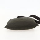 PRADA Shoulder Bag Nylon Khaki Silver Auth 175377A-5