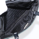 PRADA Tote Bag Nylon Khaki Silver Auth 175379-20