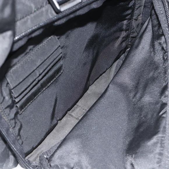 PRADA Backpack Nylon Black Silver Auth 175381