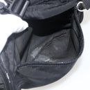 PRADA Backpack Nylon Black Silver Auth 175381-10