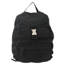 PRADA Backpack Nylon Black Silver Auth 175381-13