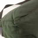 PRADA Shoulder Bag Nylon Khaki Silver Auth 175382-17