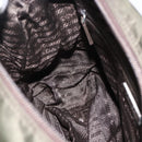 PRADA Shoulder Bag Nylon Khaki Silver Auth 175382-24