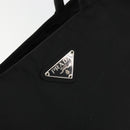 PRADA Hand Bag Nylon Black Silver Auth 175383-17