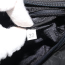PRADA Hand Bag Nylon Black Silver Auth 175383-12