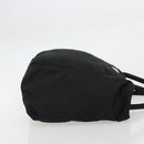 PRADA Hand Bag Nylon Black Silver Auth 175383-3
