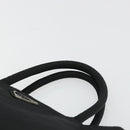 PRADA Hand Bag Nylon Black Silver Auth 175383-8