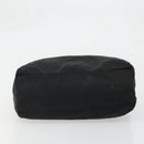 PRADA Hand Bag Nylon Black Silver Auth 175383-5