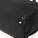 PRADA Hand Bag Nylon Black Silver Auth 175384A-9