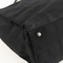 PRADA Hand Bag Nylon Black Silver Auth 175384A-16