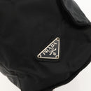 PRADA Hand Bag Nylon Black Silver Auth 175384A-17