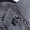 PRADA Hand Bag Nylon Black Silver Auth 175384A-21