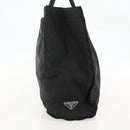 PRADA Hand Bag Nylon Black Silver Auth 175384A-3